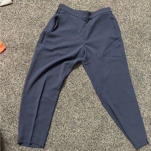 Navy J Crew cropped pants